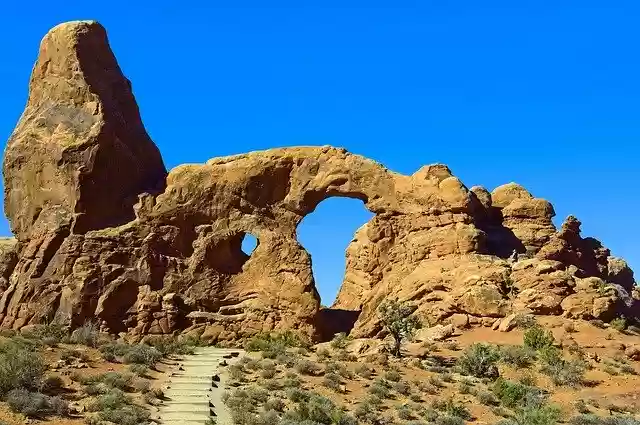Free download Arch In A Sandstone Fin -  free photo or picture to be edited with GIMP online image editor