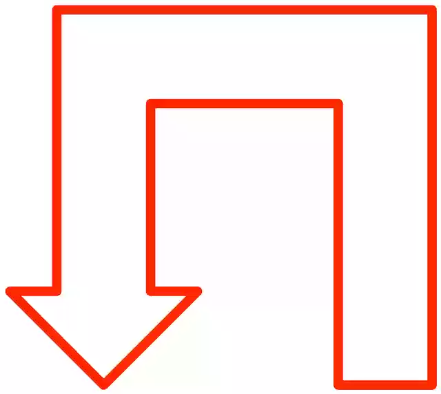 Free download Arrow U-Shaped U - Free vector graphic on Pixabay free illustration to be edited with GIMP free online image editor