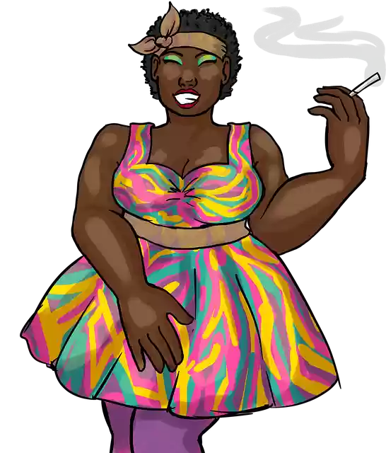 הורדה חינם של Art Transparent Black Woman איור חינם לעריכה עם עורך התמונות המקוון GIMP