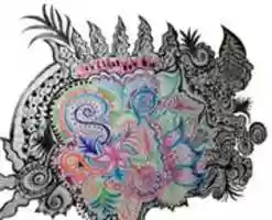 Free download Artwork of leaves and spirals free photo or picture to be edited with GIMP online image editor