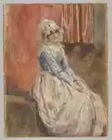 Free download A Seated Woman free photo or picture to be edited with GIMP online image editor