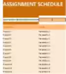 ดาวน์โหลดฟรี Asigment Schedule Template เทมเพลต DOC, XLS หรือ PPT เพื่อแก้ไขด้วย LibreOffice ออนไลน์หรือ OpenOffice Desktop ออนไลน์