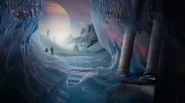 Free download astronaut planets ruins lake mars free picture to be edited with GIMP free online image editor