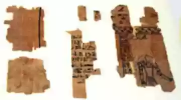 Free download Astronomical papyrus fragments with a representation of the planet Saturn free photo or picture to be edited with GIMP online image editor