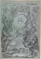 Free download A Study for a Frontispiece: The Trinity and Saints surrounding the Sacred Hearts of Christ and the Virgin Mary, a Coastal Landscape Below free photo or picture to be edited with GIMP online image editor