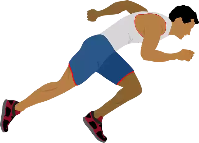 Free download Athlete Running Motion -  free illustration to be edited with GIMP free online image editor