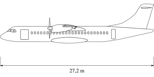 Free download Atr 72 Aircraft Sideview - Free vector graphic on Pixabay free illustration to be edited with GIMP free online image editor