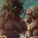 Attack On Titan Attack Titan vs Anime Theme  screen for extension Chrome web store in OffiDocs Chromium