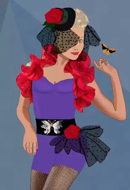 Free download Attractive Woman Dance Costume Tap -  free illustration to be edited with GIMP free online image editor