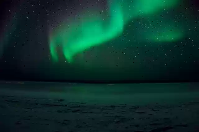 Free download Aurora Borealis Beach Stars -  free photo or picture to be edited with GIMP online image editor