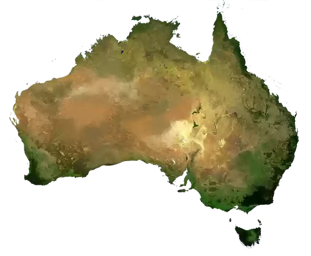 Free download Australia Continent Aerial View -  free illustration to be edited with GIMP free online image editor