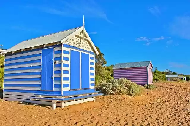 Free download Australia Melbourne Colorful Beach free photo template to be edited with GIMP online image editor
