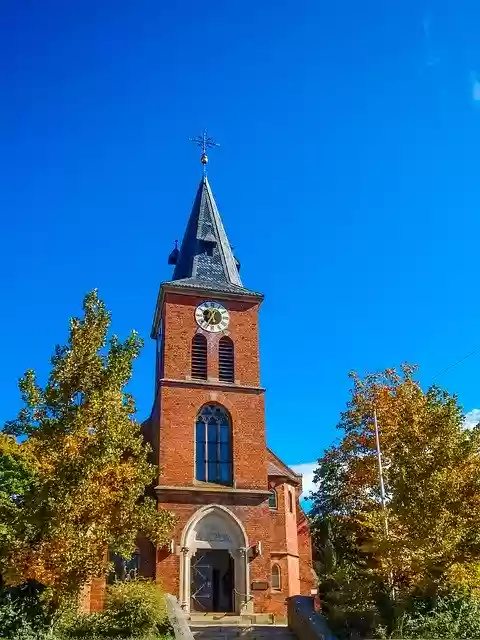 Free download Autumn Golden Church -  free photo or picture to be edited with GIMP online image editor