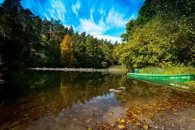 Free download Autumn Lake Leaves -  free photo or picture to be edited with GIMP online image editor