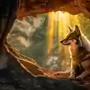 A wolf in its natural environment  screen for extension Chrome web store in OffiDocs Chromium