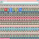 Aztec Tribal Chevron Monogram (mRd)  screen for extension Chrome web store in OffiDocs Chromium