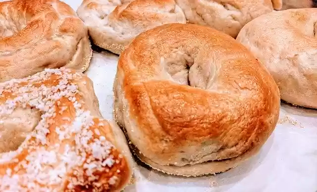 Free download Bagels Plain Bagel Salt -  free photo or picture to be edited with GIMP online image editor