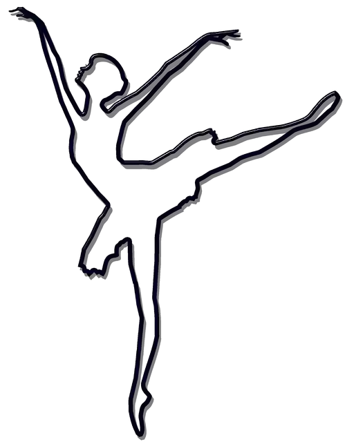 Free download Ballet Black Silhouette Move Your -  free illustration to be edited with GIMP free online image editor