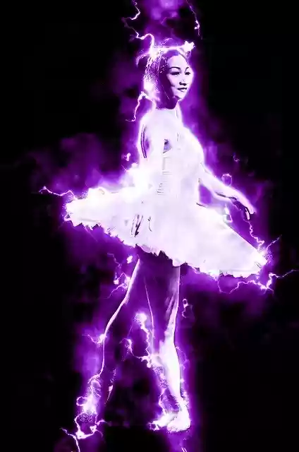Free download Ballet Dancer Electric -  free illustration to be edited with GIMP free online image editor