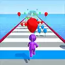 Balloon Run Hyper Casual Game  screen for extension Chrome web store in OffiDocs Chromium