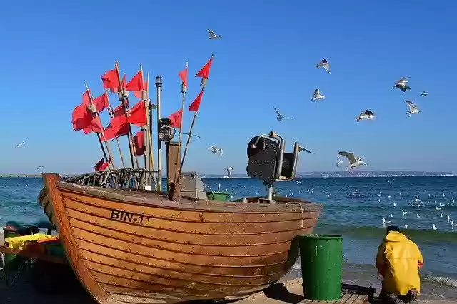 Download gratuito Barca del pescatore del Mar Baltico - foto o immagine gratuita da modificare con l'editor di immagini online di GIMP