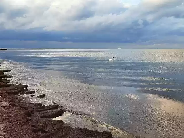 Free download Baltic Sea Mirroring Water -  free free photo or picture to be edited with GIMP online image editor