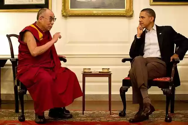 Free download barack obama dalai lama free picture to be edited with GIMP free online image editor