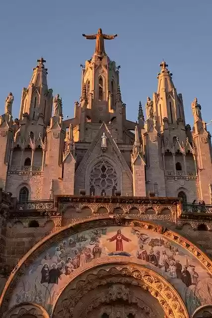 Free download Barcelona Tibidabo Spain free photo template to be edited with GIMP online image editor