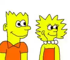 Free download Bart And Lisa Simpson Of The Simpsons free photo or picture to be edited with GIMP online image editor