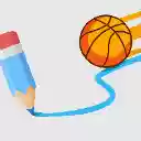 Basketball Line Game  screen for extension Chrome web store in OffiDocs Chromium