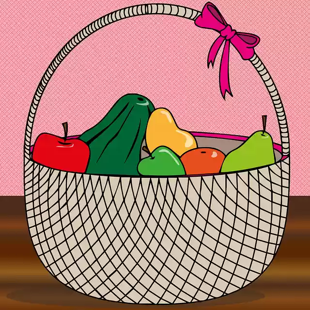 Free download Basket Fruit Harvest - Free vector graphic on Pixabay free illustration to be edited with GIMP free online image editor