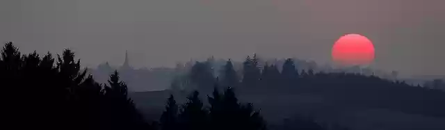 Free download Bavarian Forest Sunset Landscape -  free free photo or picture to be edited with GIMP online image editor