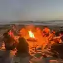 beach campfire wallpaper  screen for extension Chrome web store in OffiDocs Chromium