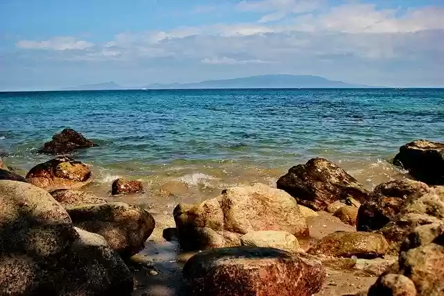 Free download Beach Rocks Puerto Galera -  free photo or picture to be edited with GIMP online image editor