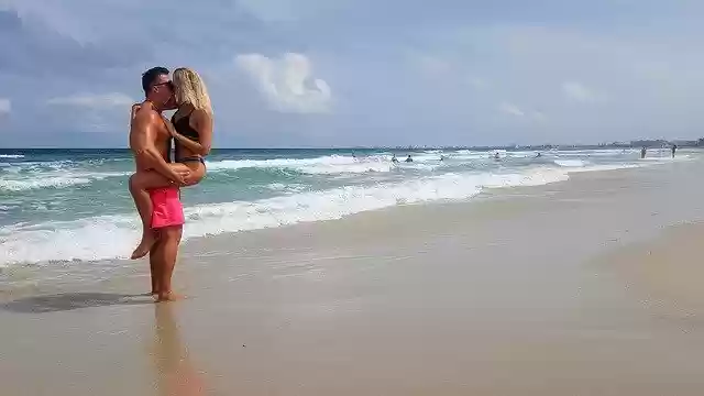 Free download Beach Romance Love -  free photo or picture to be edited with GIMP online image editor