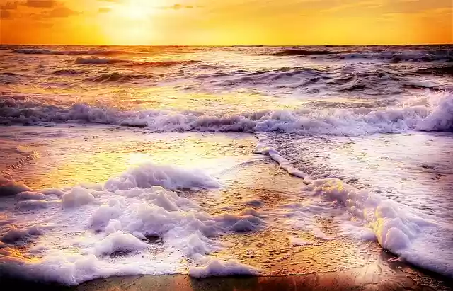 Free download Beach Wave Sun free photo template to be edited with GIMP online image editor