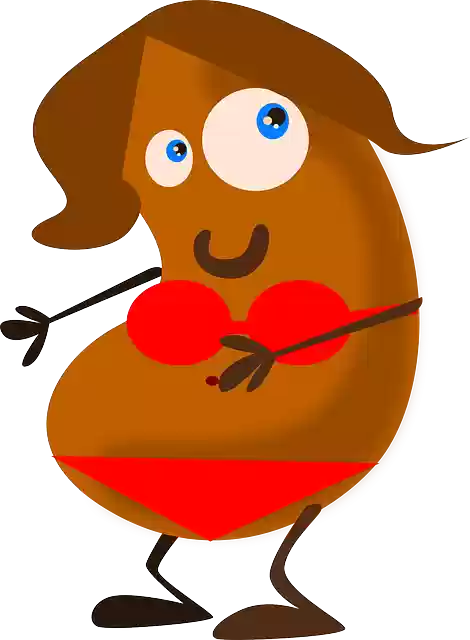 Free download Bean Female Bikini - Free vector graphic on Pixabay free illustration to be edited with GIMP free online image editor