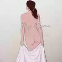 Free download Beautiful Artwork of a Girl from Back with Towel free photo or picture to be edited with GIMP online image editor