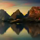 Beautiful sunset view of the mountains  screen for extension Chrome web store in OffiDocs Chromium