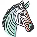 beautiful zebra  screen for extension Chrome web store in OffiDocs Chromium