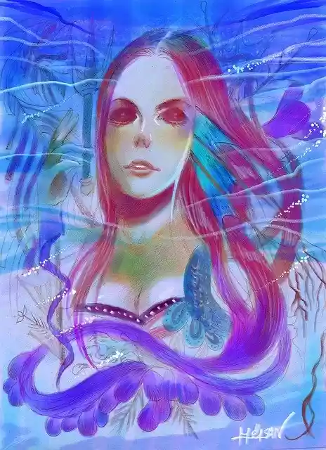 Free download Beauty Woman Watercolor -  free illustration to be edited with GIMP free online image editor