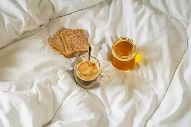 Free download bed ceiling honey coffee toast free picture to be edited with GIMP free online image editor