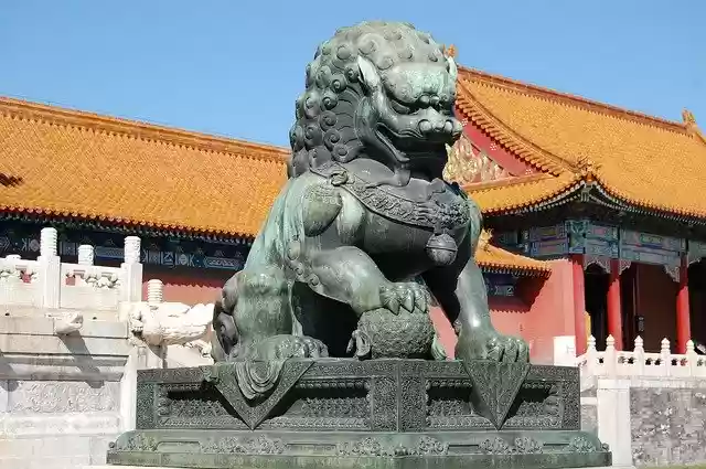 Free download Beijing Forbidden City Lion -  free free photo or picture to be edited with GIMP online image editor