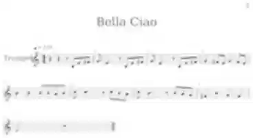 Free download Bella Ciao Sheet music free photo or picture to be edited with GIMP online image editor