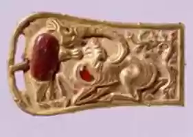 Free download Belt Buckle with Ibex and Bear free photo or picture to be edited with GIMP online image editor