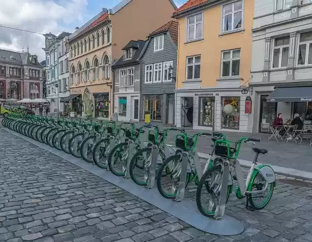 Free download Bergen Norway Bicycles -  free photo or picture to be edited with GIMP online image editor