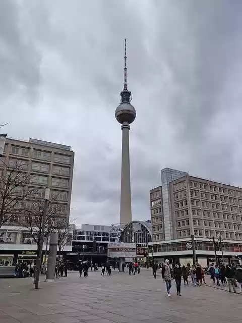 Free download Berlin Tv Tower Germany -  free photo or picture to be edited with GIMP online image editor