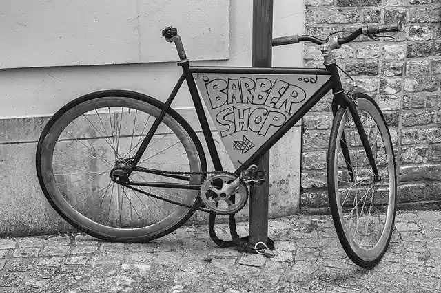 Descarga gratuita Bicycle Black White: foto o imagen gratuita para editar con el editor de imágenes en línea GIMP