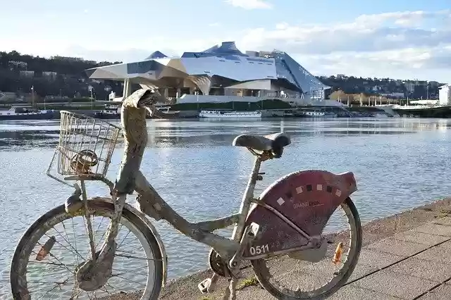 Free download Bikes Rhone Confluence -  free photo or picture to be edited with GIMP online image editor