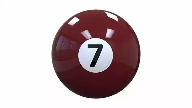 Free download Billiards Ball Seven free illustration to be edited with GIMP online image editor